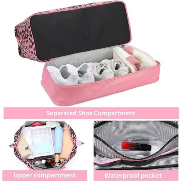 Weekender Bag For Women With Shoe Compartment LargeCapacity Travel Overnight Bag - Picture 4 of 7